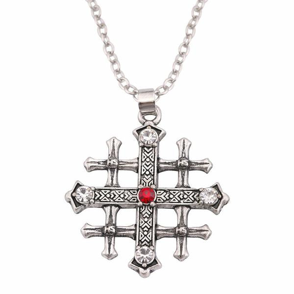 MEDIEVAL EUROPEAN CONVERT'S CROSS NECKLACE, 9th-10th CENTURY